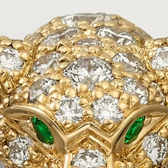 Panthere De Cartier diamantring, gult gull | Cartier Us