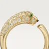 Panthere De Cartier diamantring, gult gull | Cartier Us
