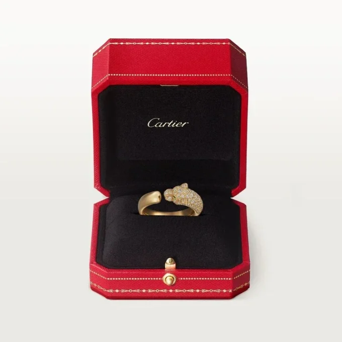 Panthere De Cartier diamantring, gult gull | Cartier Us
