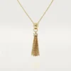 Panthere De Cartier-halskjede – gult gull, svart lakk, tsavorittgranater, onyx, diamanter – Cartier