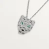Panthere De Cartier-halskjede – hvitt gull, smaragder, diamanter, onyx – Cartier