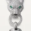 Panthere De Cartier-halskjede – hvitt gull, svart lakk, smaragder, onyx, diamanter – Cartier
