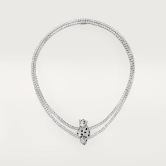 Panthere De Cartier-halskjede, multi-wear, pavé