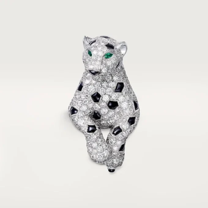 Panthere De Cartier-halskjede, multi-wear, pavé
