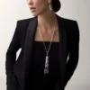 Panthere De Cartier langt halskjede, rubin, multi-wear, stor modell, pavé