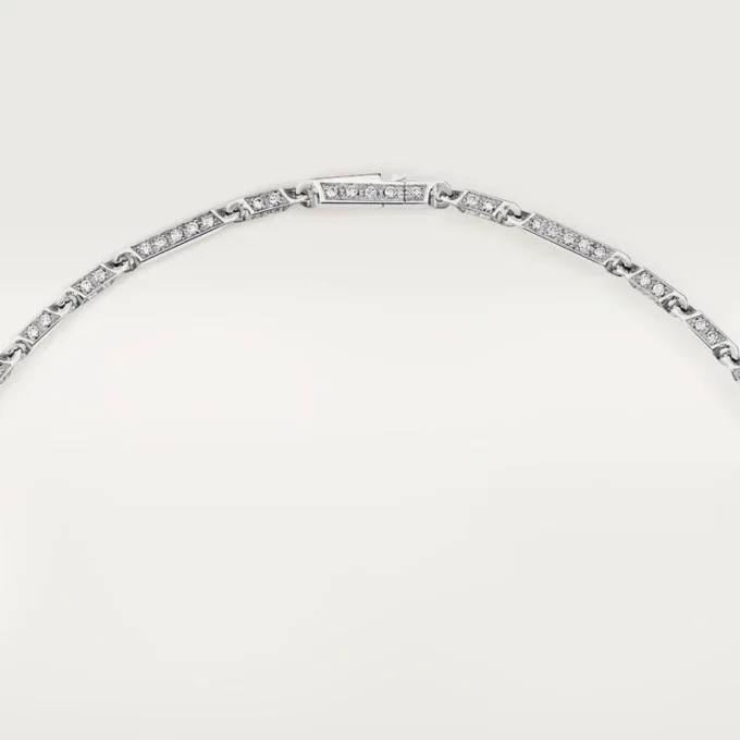 Panthere De Cartier langt halskjede, rubin, multi-wear, stor modell, pavé