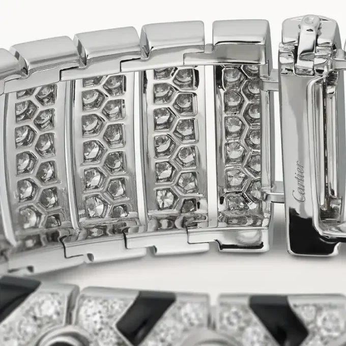 Panthere De Cartier mansjettarmbånd, smaragd, pavé