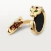 Panthere De Cartier mansjettknapper – gult gull, onyx, tsavoritter og svart lakk – Cartier