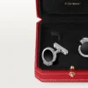 Panthere De Cartier mansjettknapper – rhodinert hvitt gull, diamanter, smaragder, onyx – Cartier