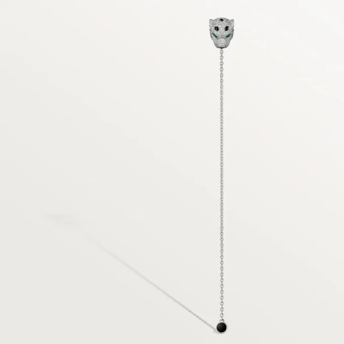 Panthere De Cartier Masculine Elegance Tilbehør – Diamant- og gull-Panthere De Cartier lommesmykke – Cartier