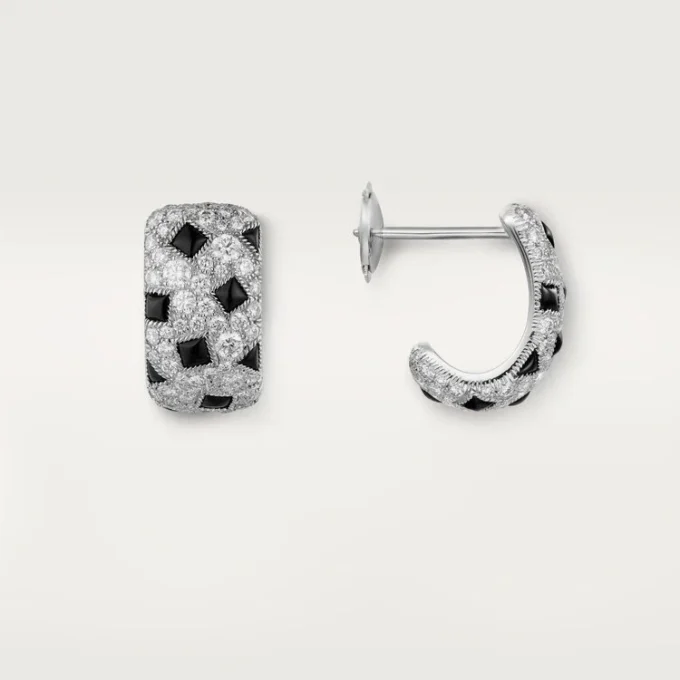 Panthere De Cartier Øredobber – Hvitt gull, onyx, diamanter – Cartier