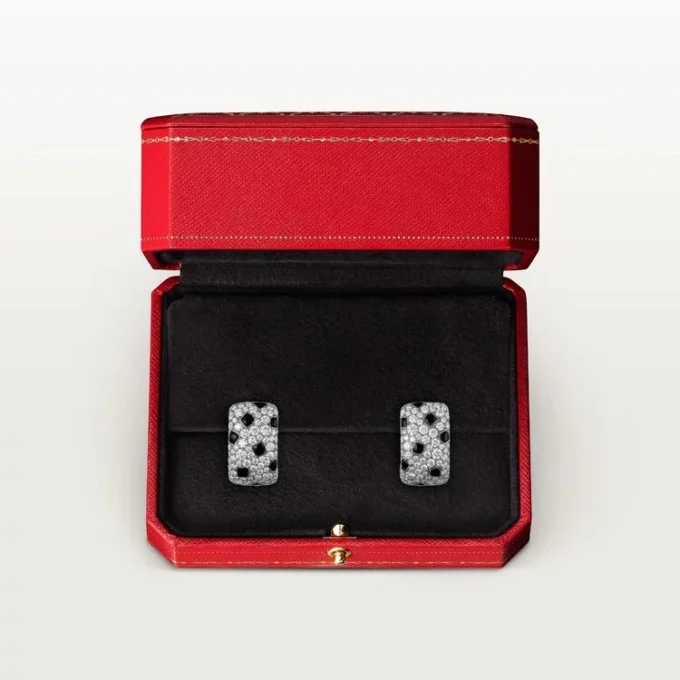 Panthere De Cartier Øredobber – Hvitt gull, onyx, diamanter – Cartier