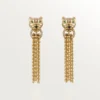 Panthere De Cartier-øreringer – Gult gull, diamanter, tsavoritt-granater, onyx – Cartier