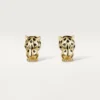 Panthere De Cartier-øreringer – gult gull, lakk, diamanter, tsavorittgranater, onyx – Cartier