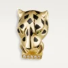 Panthere De Cartier-øreringer – gult gull, lakk, diamanter, tsavorittgranater, onyx – Cartier