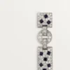 Panthere De Cartier-øreringer – hvitt gull, smaragder, onyx, diamanter – Cartier