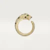 Panthere De Cartier-ring – gult gull, smaragder, onyx, diamanter – Cartier