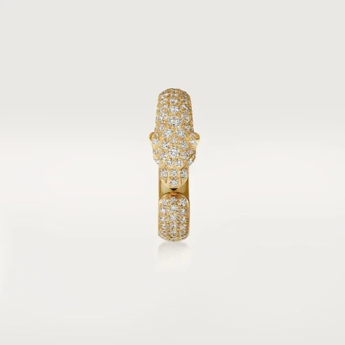 Panthere De Cartier-ring – gult gull, smaragder, onyx, diamanter – Cartier