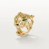 Panthere De Cartier-ring – gult gull, tsavorittgranater, onyx – Cartier