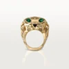 Panthere De Cartier-ring – gult gull, tsavorittgranater, onyx – Cartier