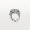Panthere De Cartier-ring – hvitt gull, onyx, smaragder, diamanter – Cartier