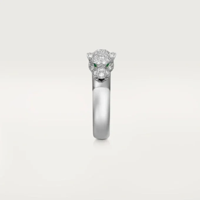 Panthere De Cartier-ring – hvitt gull, smaragder, onyx, diamanter – Cartier