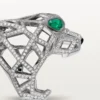 Panthere De Cartier-ring – hvitt gull, smaragder, onyx, diamanter – Cartier