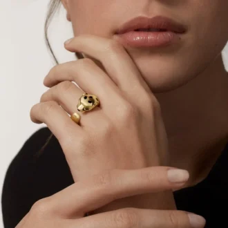 Panthere De Cartier-ring i gult gull og onyx | Cartier Us
