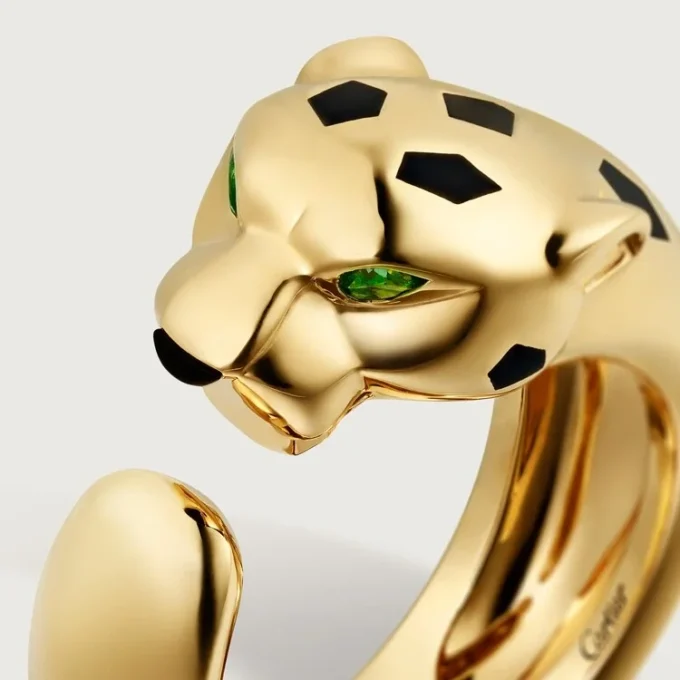 Panthere De Cartier-ring i gult gull og onyx | Cartier Us
