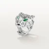 Panthere De Cartier-ring – ikke-rhodinert hvitt gull, tsavorittgranater, onyx – Cartier