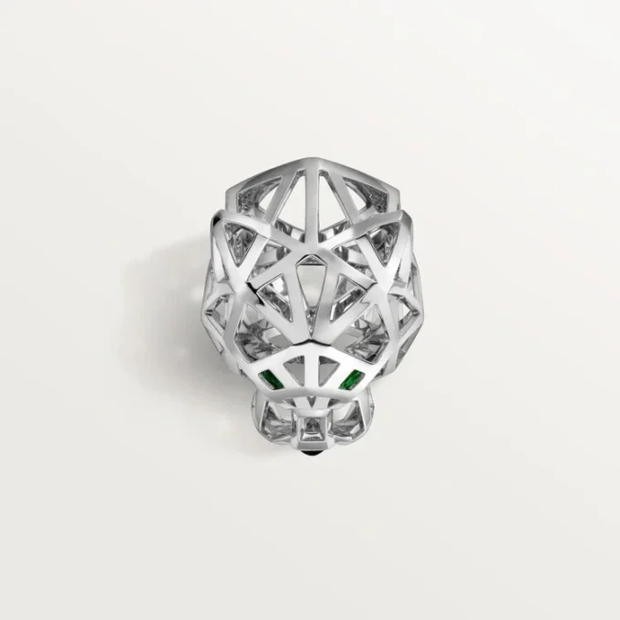 Panthere De Cartier-ring – ikke-rhodinert hvitt gull, tsavorittgranater, onyx – Cartier
