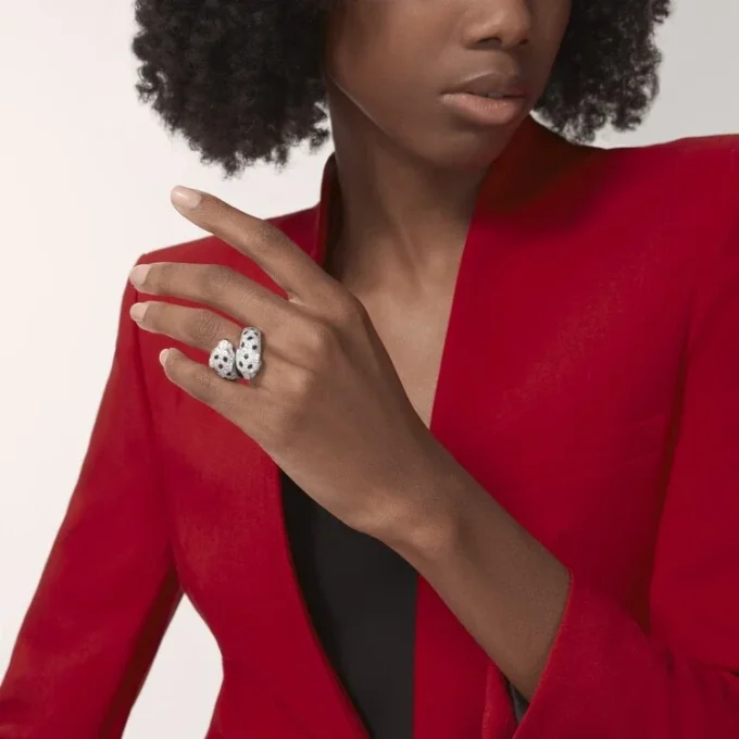 Panthere De Cartier-ring, leddet, pavé