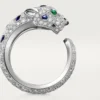 Panthere De Cartier-ring, medium modell, halvpavé