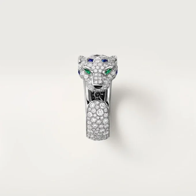 Panthere De Cartier-ring, medium modell, halvpavé