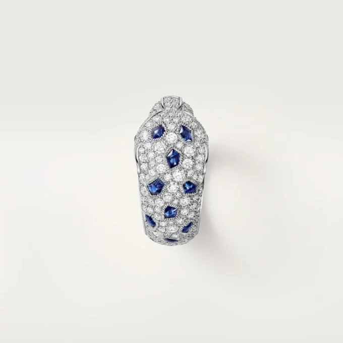 Panthere De Cartier-ring, medium modell, halvpavé