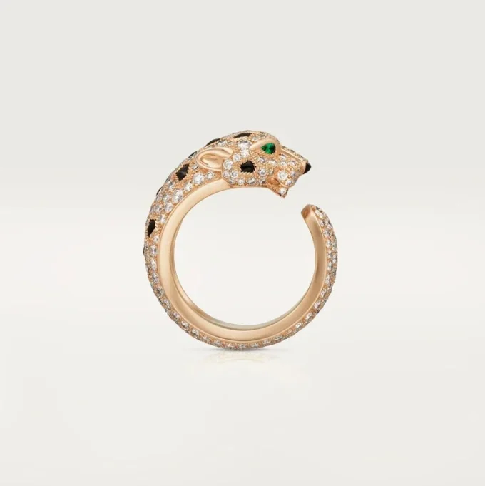 Panthere De Cartier-ring, medium modell, pavé