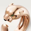 Panthere De Cartier-ring – rosa gull, tsavorittgranater, onyx – Cartier