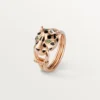 Panthere De Cartier-ring – rosa gull, tsavorittgranater, onyx, svart lakk, diamanter – Cartier