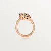 Panthere De Cartier-ring – rosa gull, tsavorittgranater, onyx, svart lakk, diamanter – Cartier