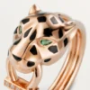 Panthere De Cartier-ring – rosa gull, tsavorittgranater, onyx, svart lakk, diamanter – Cartier