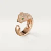 Panthere De Cartier-ring – Rosagull, diamanter, smaragder, onyx – Cartier