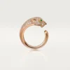 Panthere De Cartier-ring – Rosagull, diamanter, smaragder, onyx – Cartier