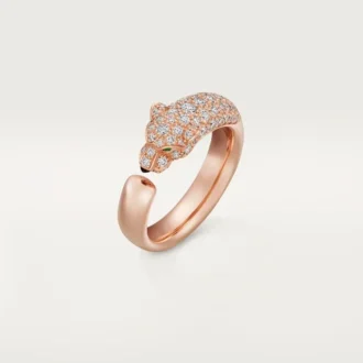 Panthere De Cartier-ring – Rosagull, onyx, smaragder, diamanter – Cartier Panthere De Cartier-ring – Rosagull, onyx, smaragder, diamanter – Cartier