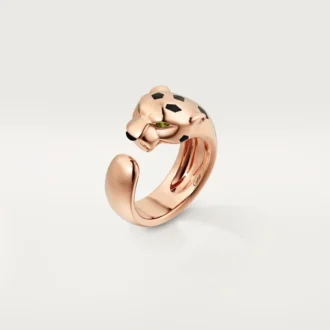 Panthere De Cartier-ring – Rosagull, tsavoritt-granater, onyx – Cartier Panthere De Cartier-ring – Rosagull, tsavoritt-granater, onyx – Cartier