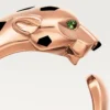 Panthere De Cartier-ring – Rosagull, tsavoritt-granater, onyx – Cartier
