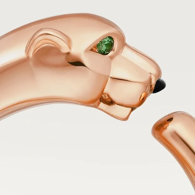 Panthere De Cartier-ring – Rosagull, tsavoritt-granater, onyx – Cartier