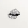 Panthere De Cartier-ring, svart lakk, pavé