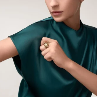 Panthere De Cartier-ring – tsavoritt og gult gull | Cartier Us