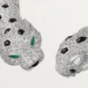Panthere De Cartier Torque-halskjede, leddet, pavé