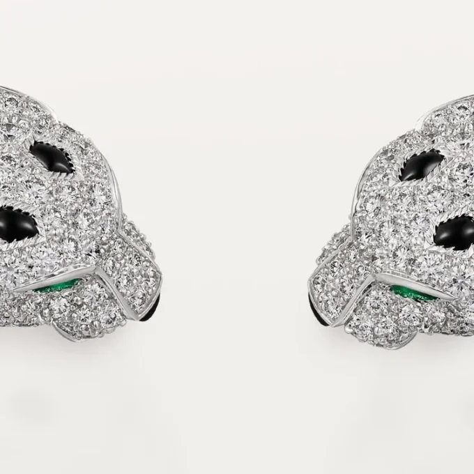 Panthere De Cartier Torque-halskjede, leddet, pavé
